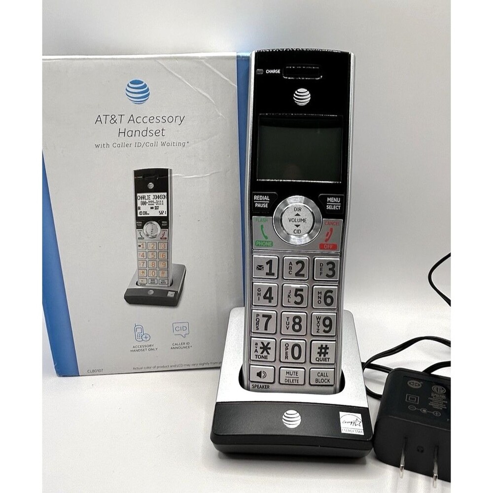 AT&T CL80107 Cordless Expansion Telephone Handset - Accessory Only Needs CL8xxx7